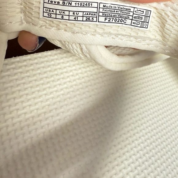 Teva Flatform Universal Mesh Print White Sandals New in Box Size 10 Evereve - Picture 7 of 9